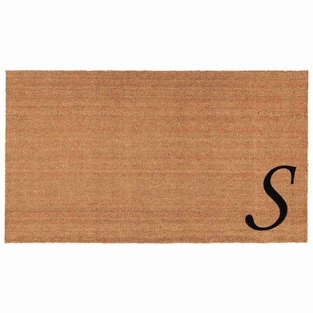 Calloway Mills Monogram Door Mat, Black, Natural, 24 in W x 36 in L 153622436S